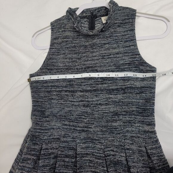 ANTHROPOLOGIE Ganni dress pinnacle ruffle neck textured with pockets XS - Picture 10 of 13